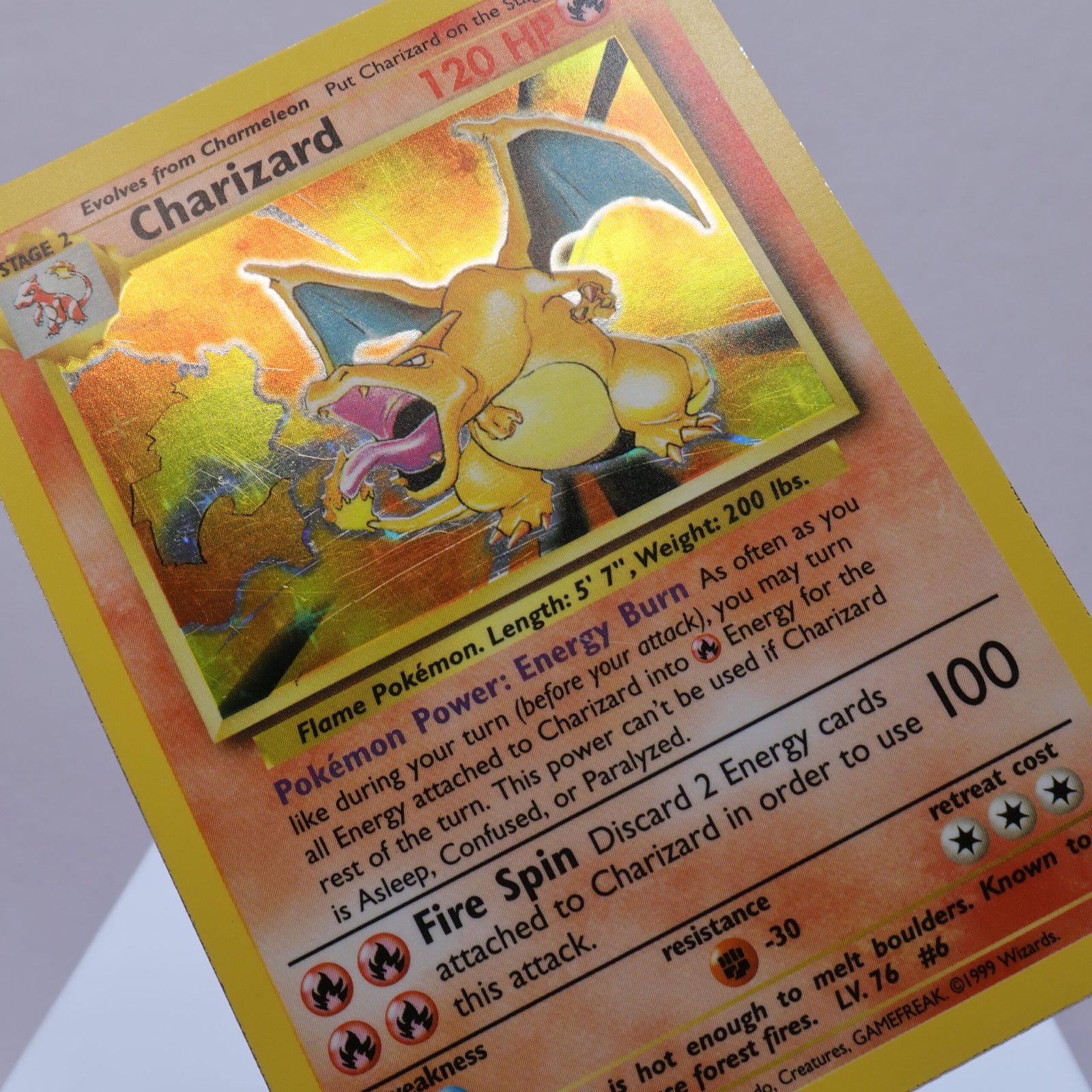 Pokemon TCG – Charizard 4/102 Base Set Holo Rare  WOTC 1999