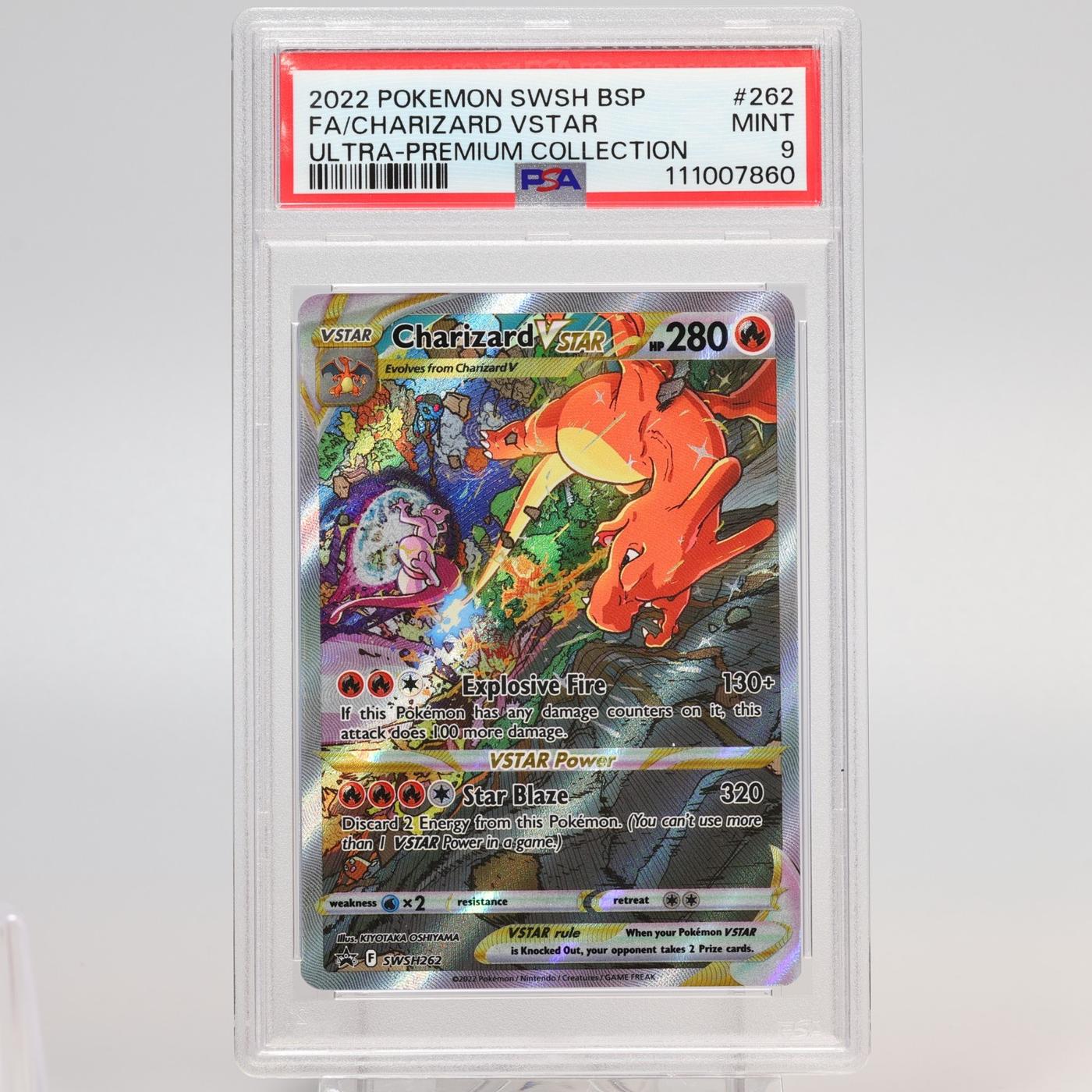 Pokemon TCG Charizard Vstar UPC Black Star Promo 2022 SWSH 262 PSA 9 MINT 168351586728 2