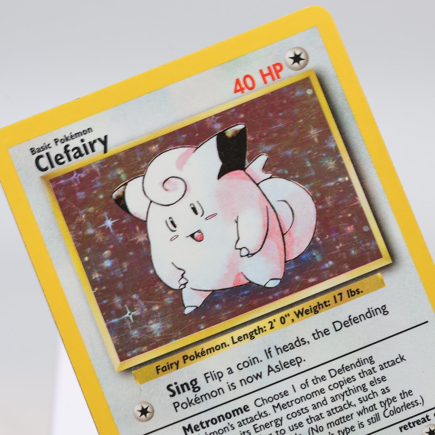 Pokemon TCG – Clefairy 5/102 Base Set Holo Rare  WOTC – EXC/NM