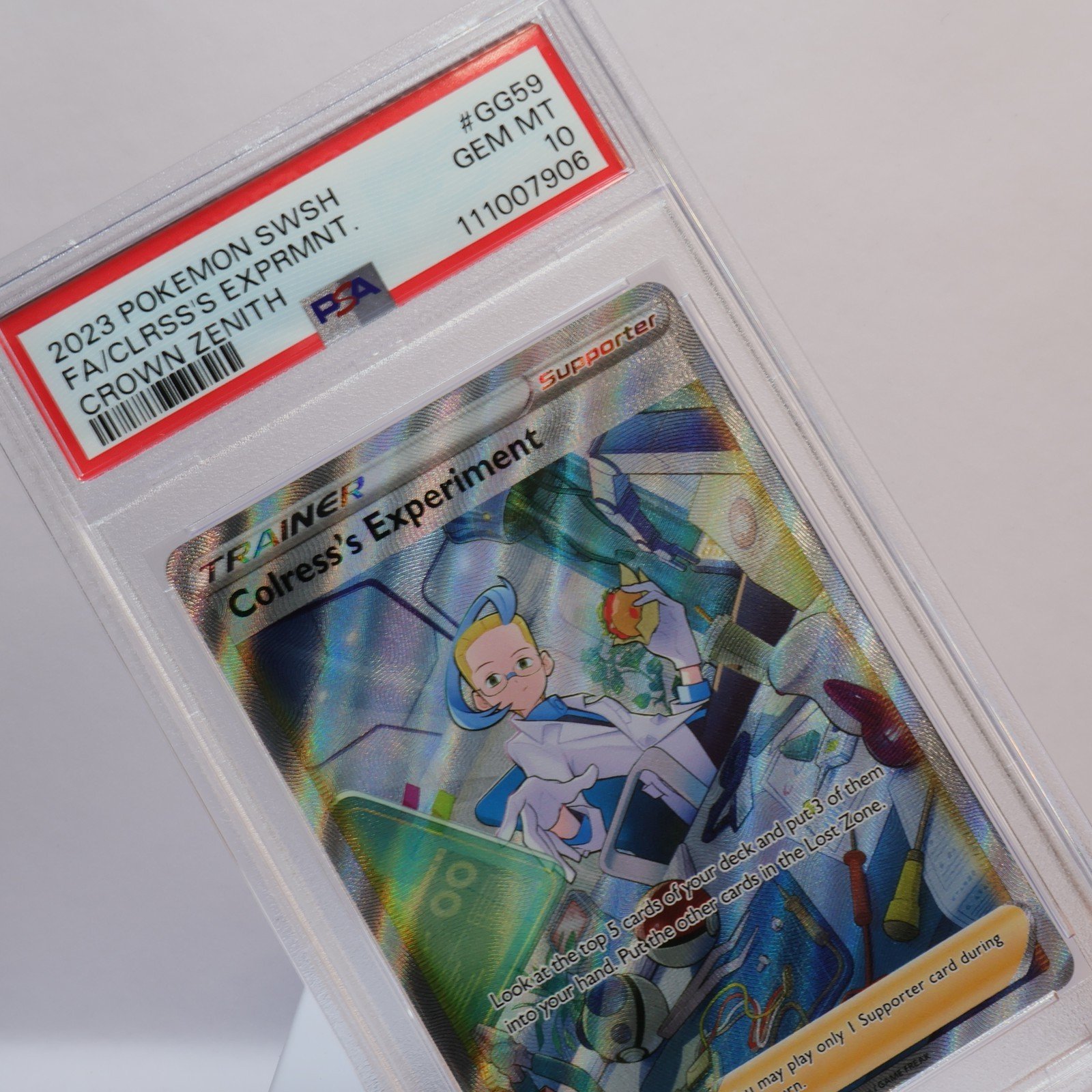 Pokemon TCG – Colress's Experiment GG59/GG70 Crown Zenith – PSA 10 GEM MT