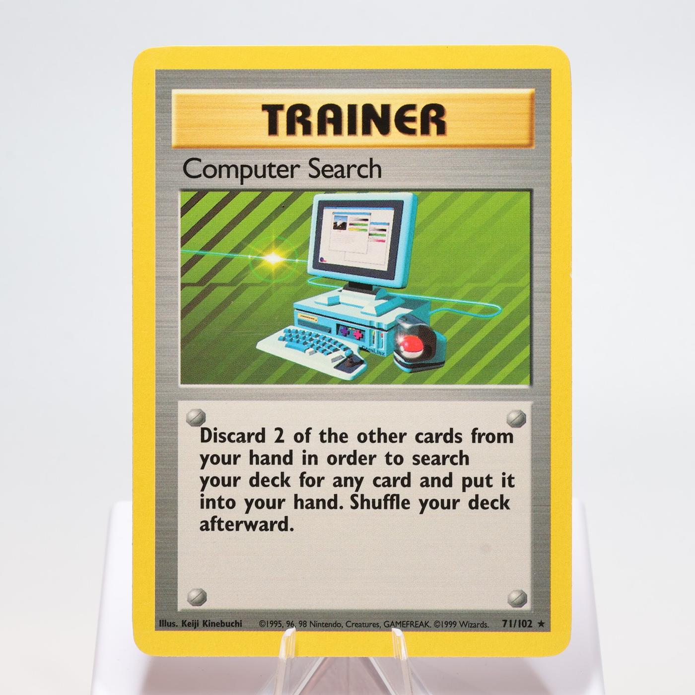 Pokemon TCG Computer Search 71102 Base Set Rare WOTC NM 168325203388 2