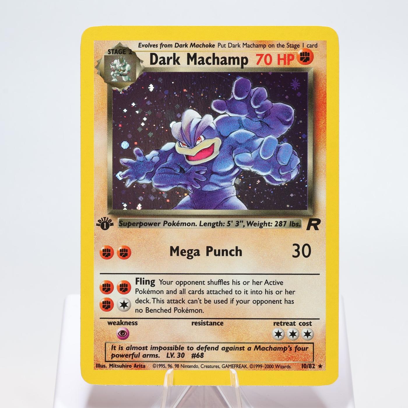 Pokemon TCG Dark Machamp 1082 Team Rocket Holo Rare 1st Edition WOTC NM 168327252498 2