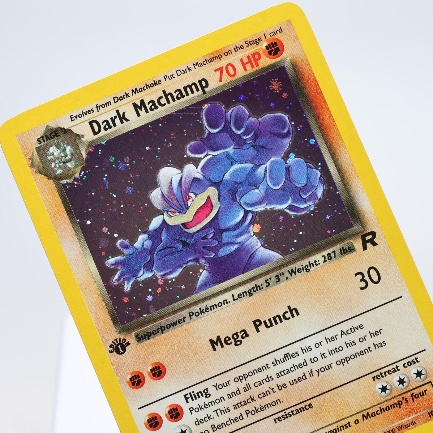 Pokemon TCG Dark Machamp 1082 Team Rocket Holo Rare 1st Edition WOTC NM 168327252498