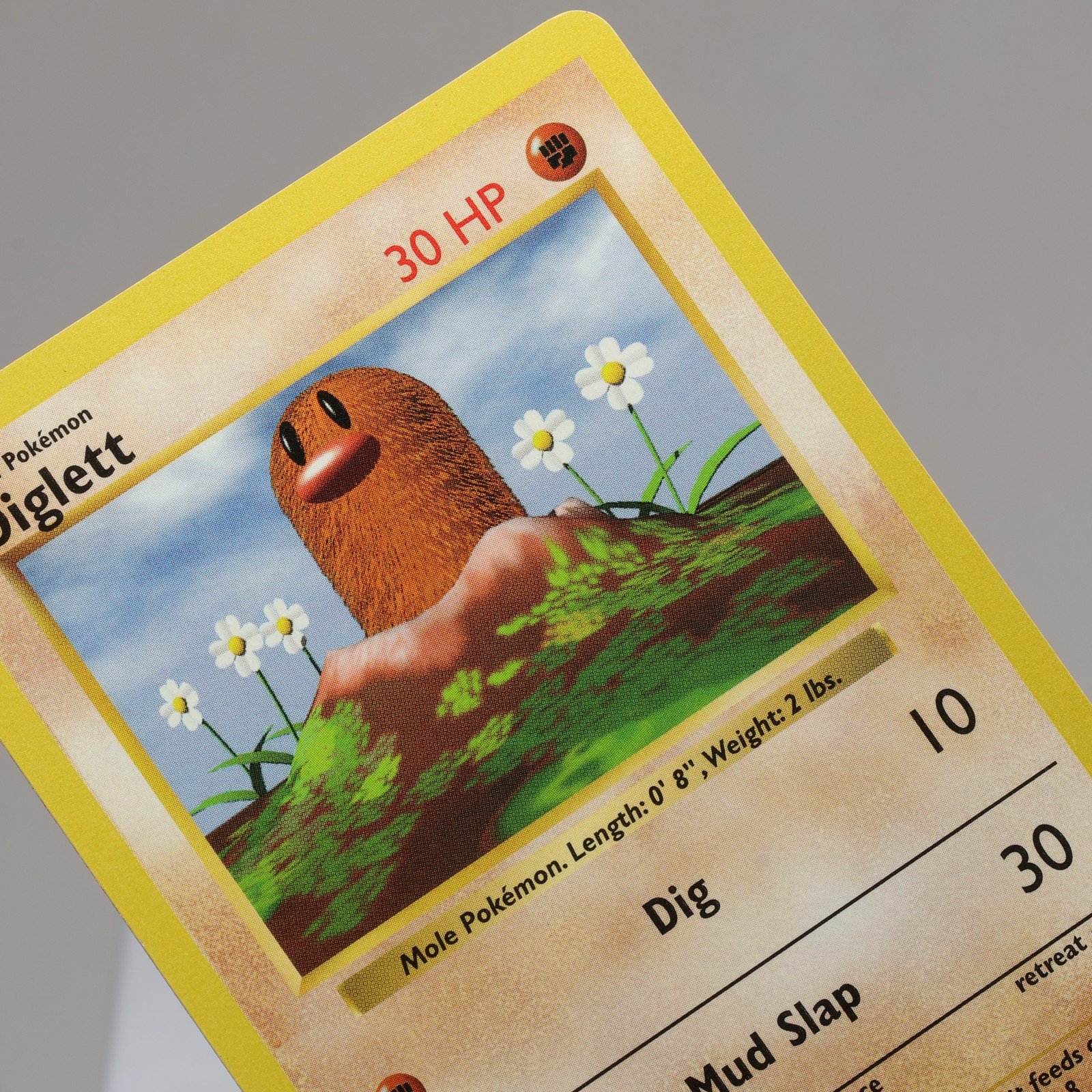 Pokemon TCG Diglett 47102 Base Set Shadowless MP Indent 167974214048