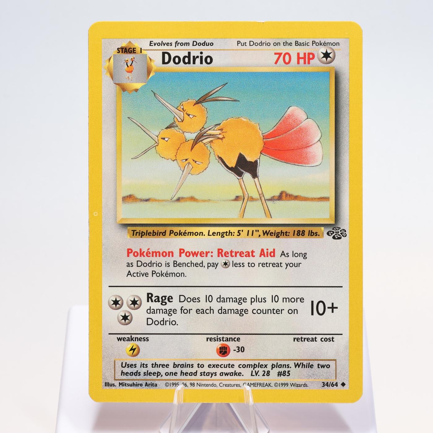 Pokemon TCG Dodrio 3464 Jungle Uncommon WOTC EXCNM 168300703678 2