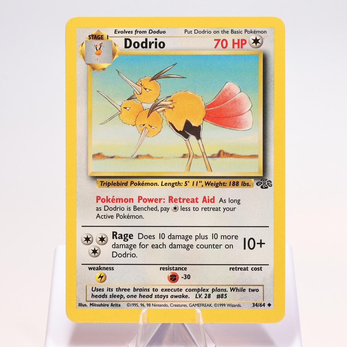 Pokemon TCG Dodrio 3464 Jungle Uncommon WOTC NM 168300703668 2