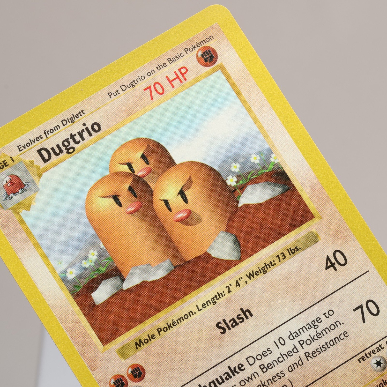 Pokemon TCG Dugtrio 19102 Base Set Rare Shadowless WOTC 1999 NM 168006227398