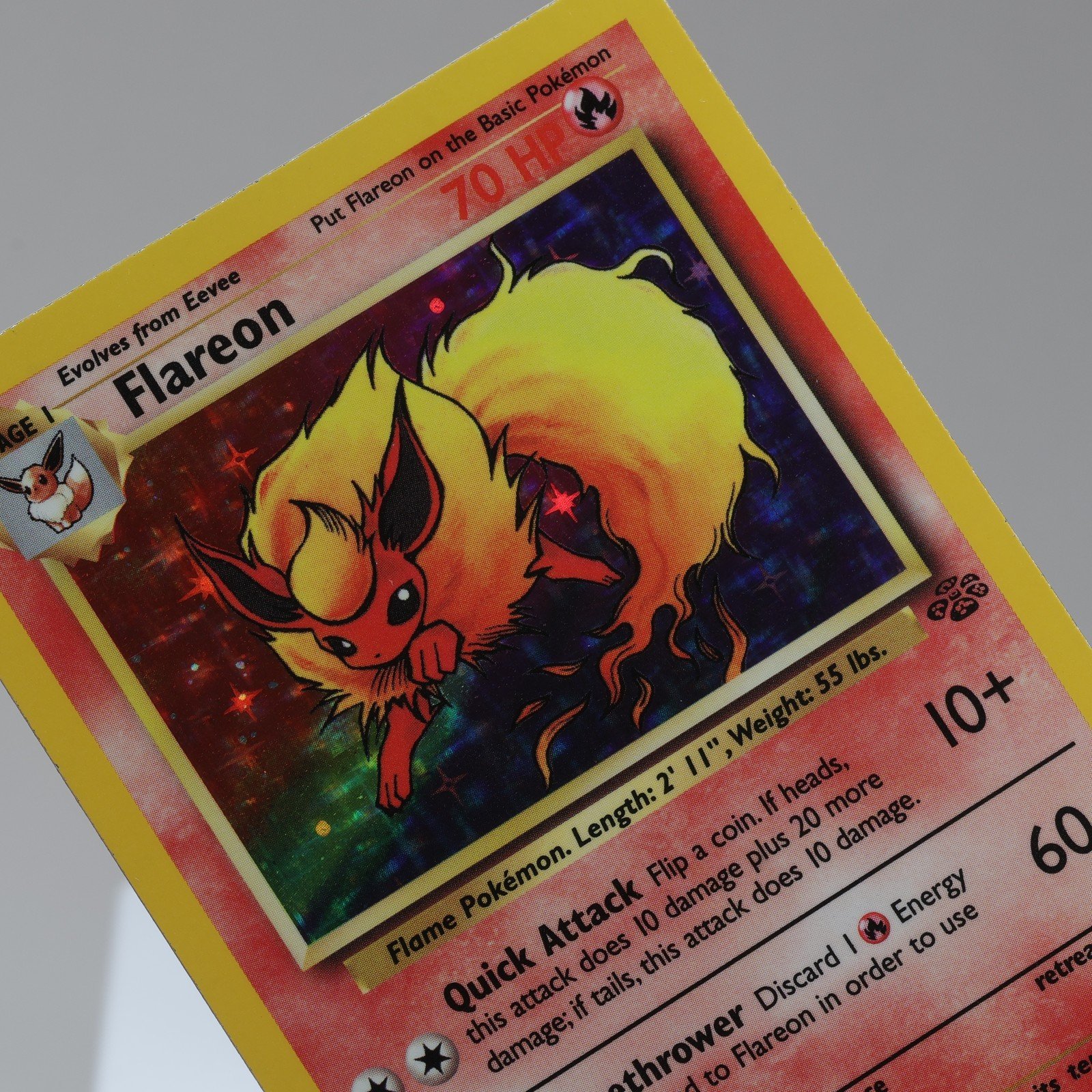 Pokemon TCG Flareon 364 Jungle Holo Rare WOTC 1999 NM 167950658998