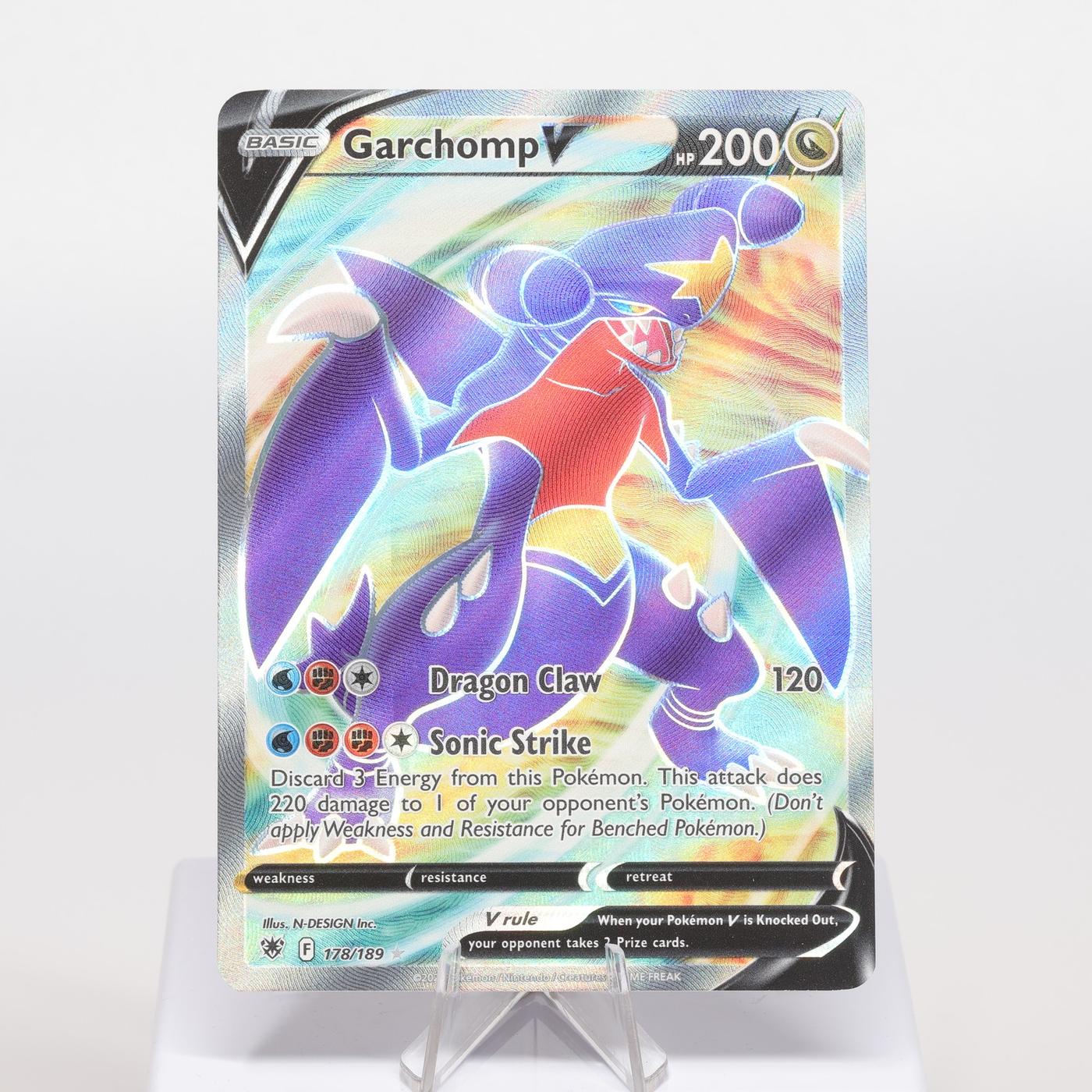 Pokemon TCG Garchomp V 178189 Astral Radiance Full Art WOTC NM 168220700218 2