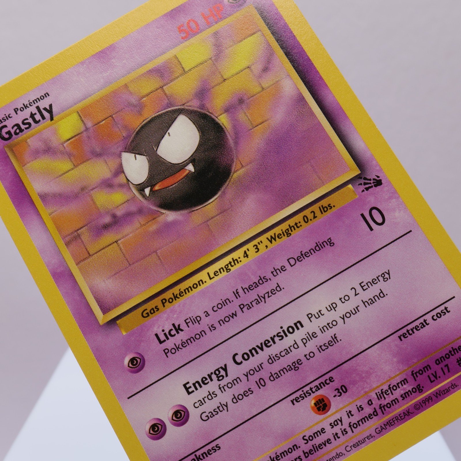 Pokemon TCG – Gastly 33/62 Fossil Uncommon  WOTC 1999 – NM