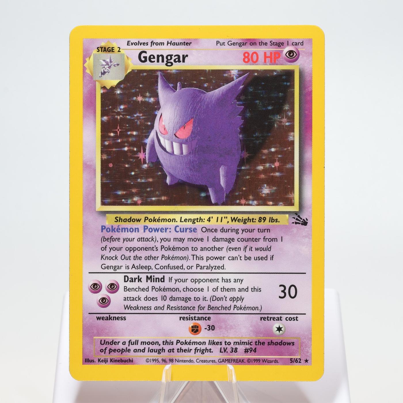 Pokemon TCG Gengar 562 Fossil Holo Rare WOTC EXCNM 168334493778 2