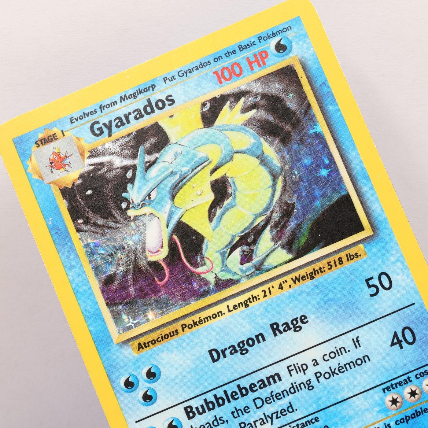 Pokemon TCG – Gyarados 6/102 Base Set Holo Rare  WOTC 1999 – MP