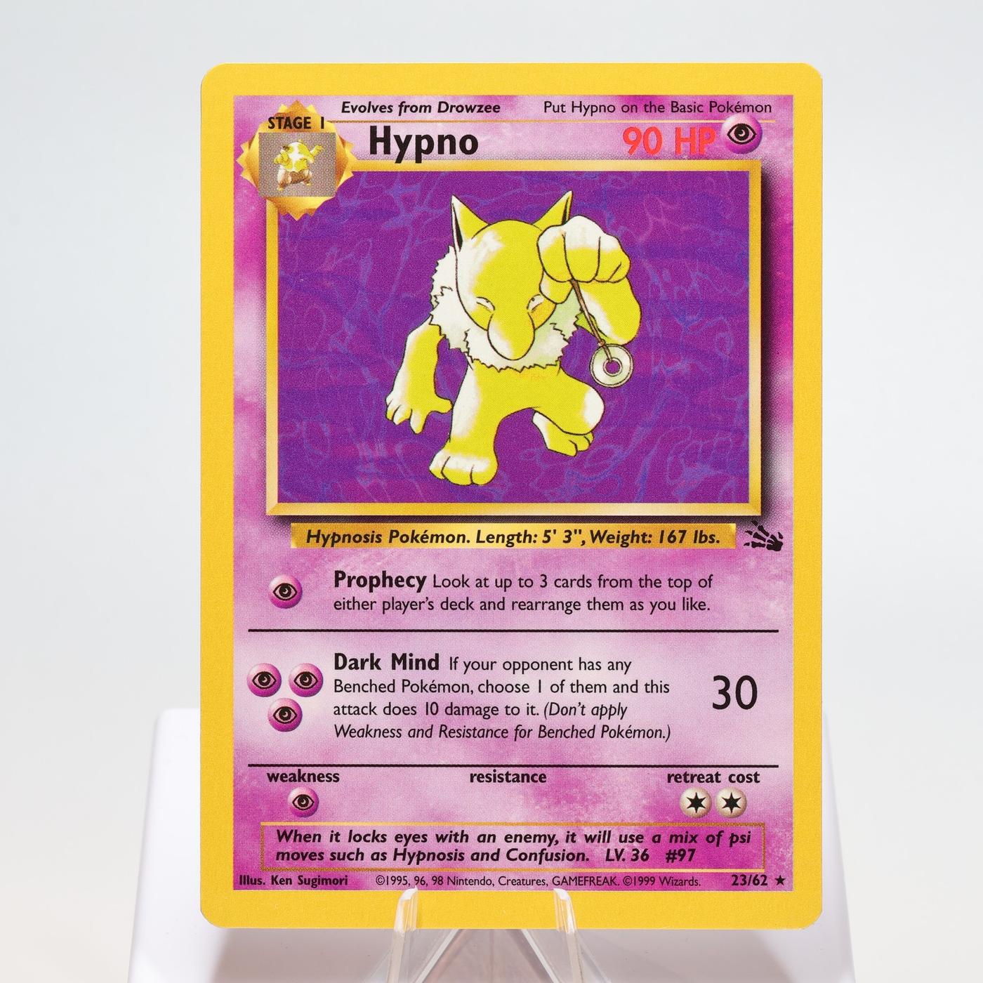 Pokemon TCG Hypno 2362 Fossil Rare WOTC NM 168325203378 2