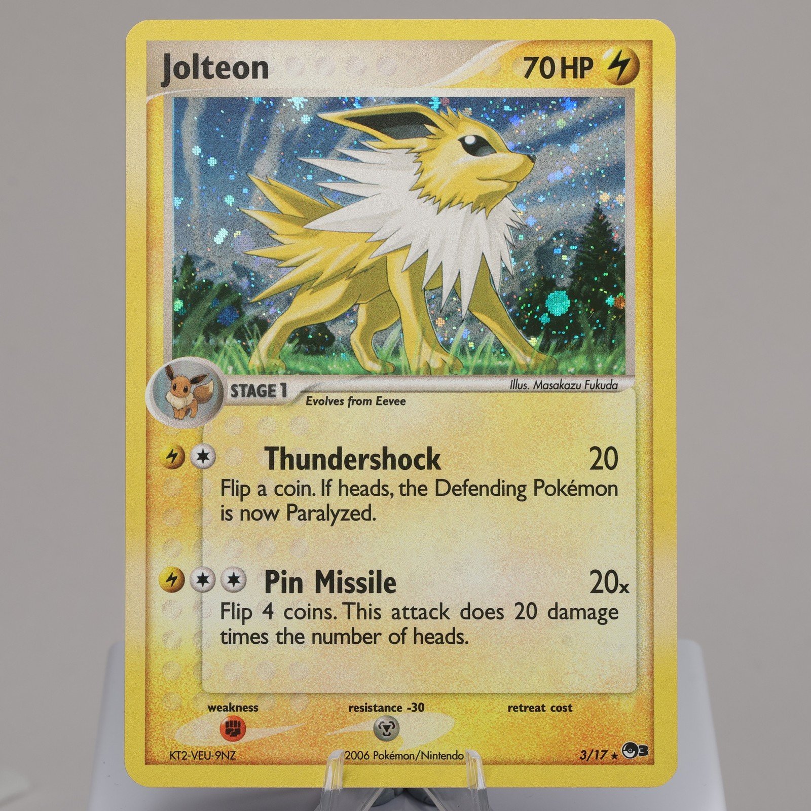 Pokemon TCG Jolteon 3 POP Series 3 Rare EXCNM Indent 167974214008 2