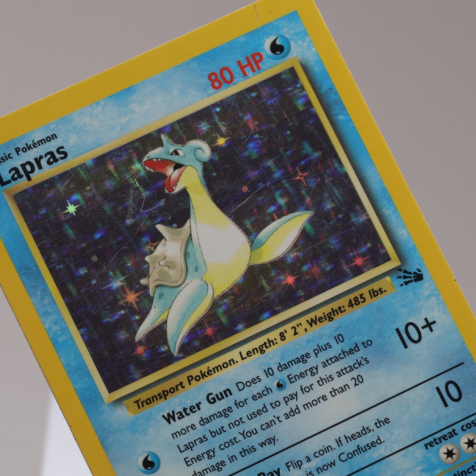 Pokemon TCG Lapras 1062 Fossil Holo Rare WOTC 1999 MP IND 167950659038