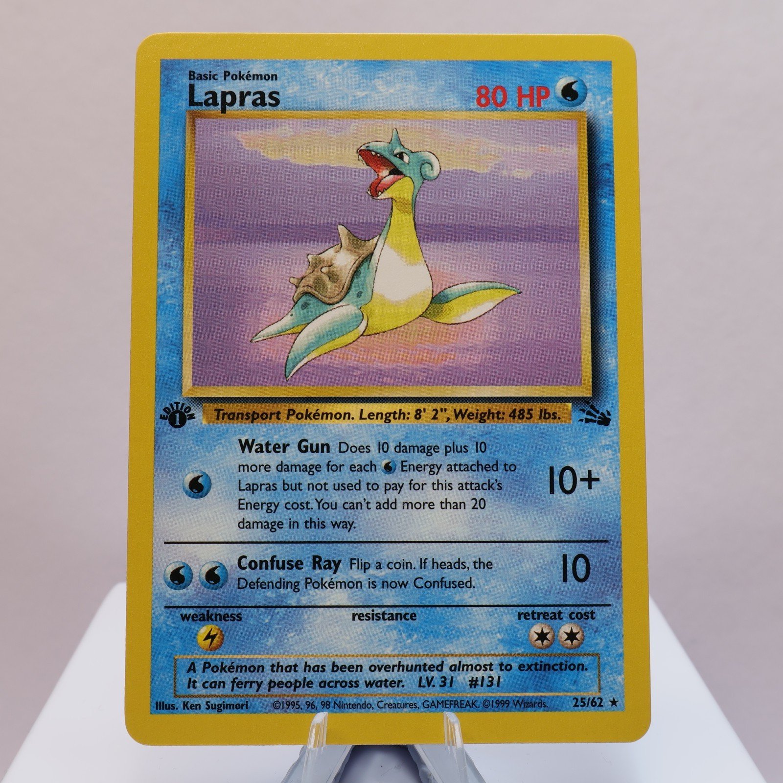 Pokemon TCG Lapras 2562 Fossil Rare 1st Edition WOTC 1999 EXCNM 167830364528 2