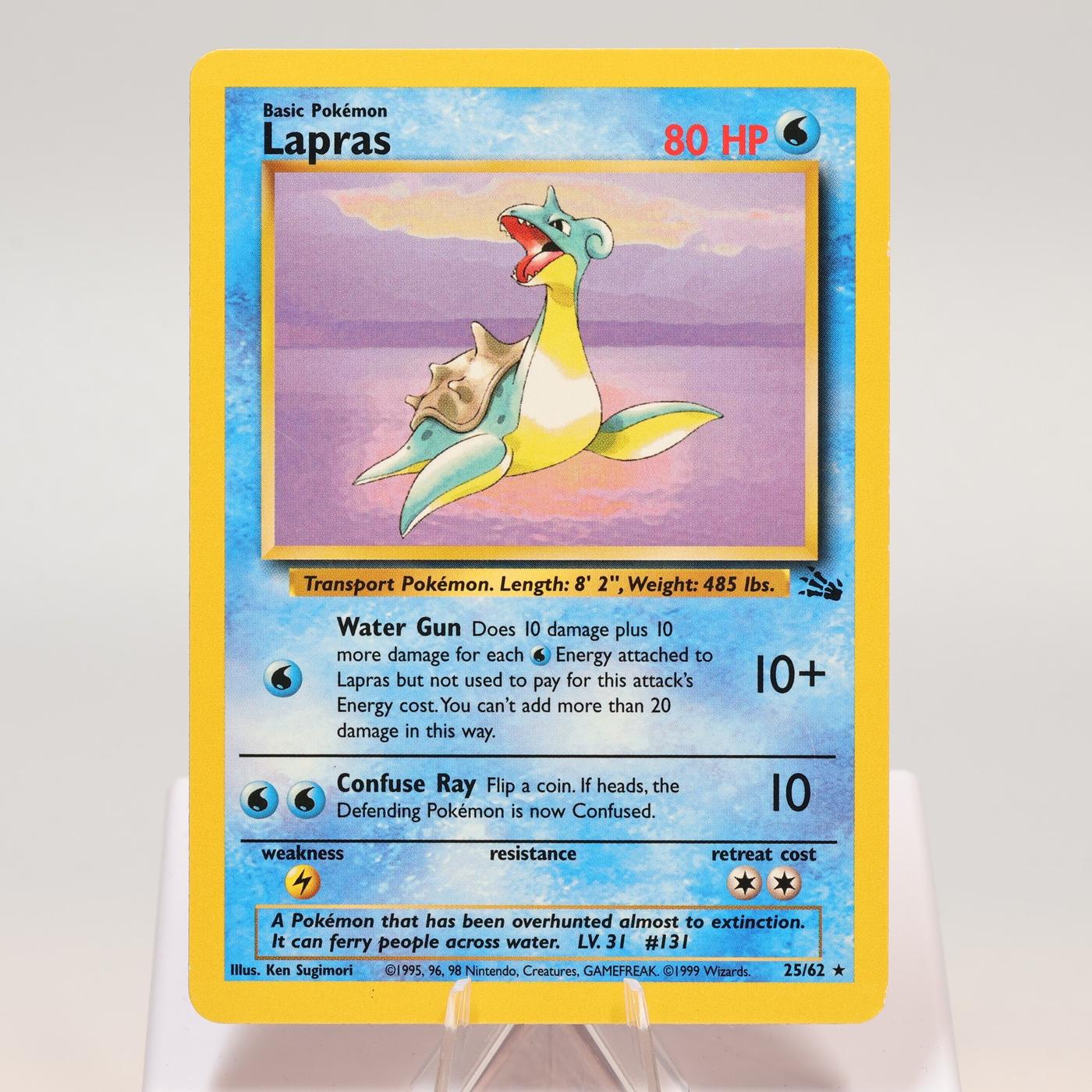 Pokemon TCG Lapras 2562 Fossil Rare WOTC EXC 168411843678 2