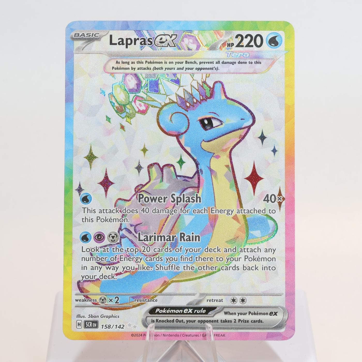Pokemon TCG Lapras Ex 158142 Stellar Crown Ultra Rare NM 168205418448 2