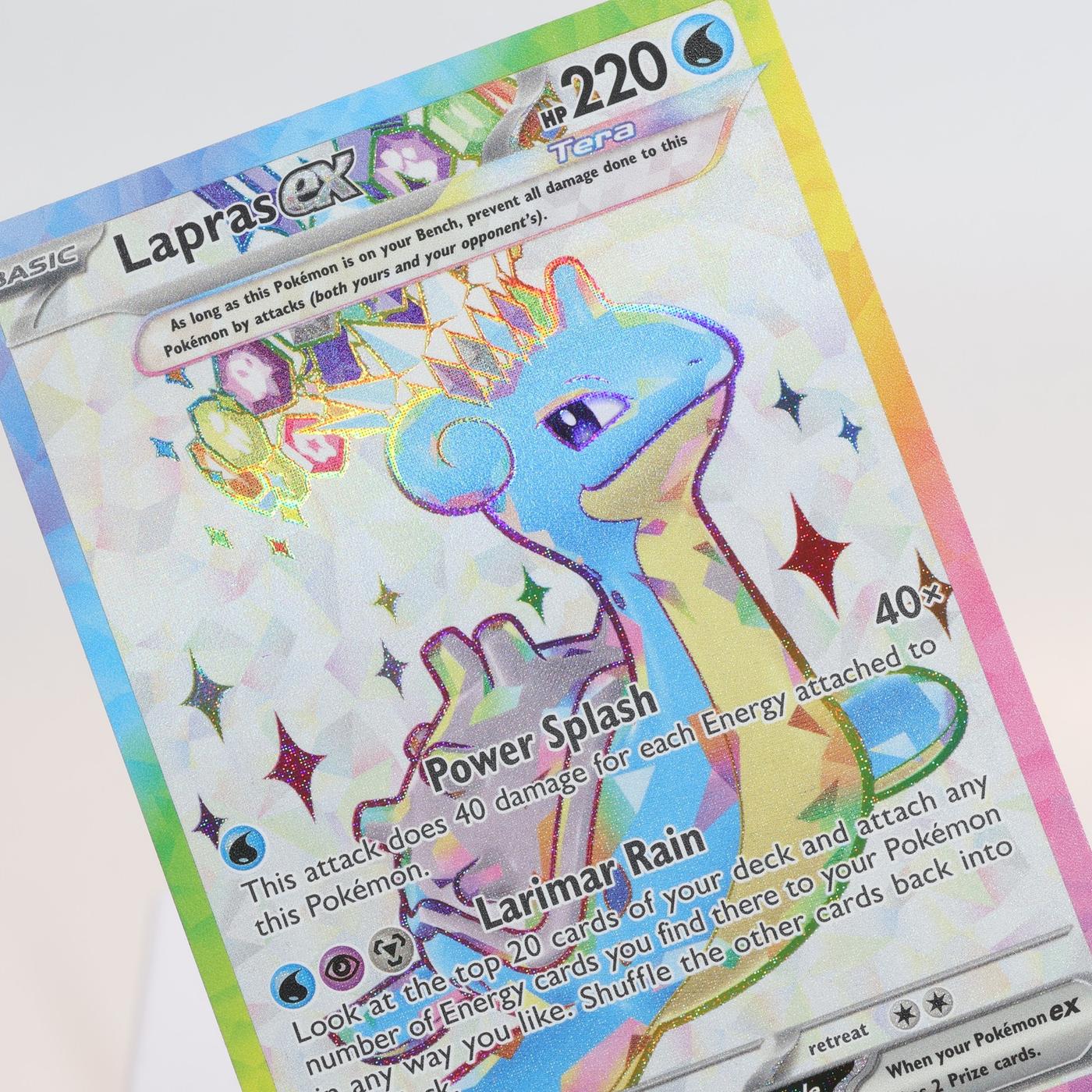 Pokemon TCG Lapras Ex 158142 Stellar Crown Ultra Rare NM 168205418448