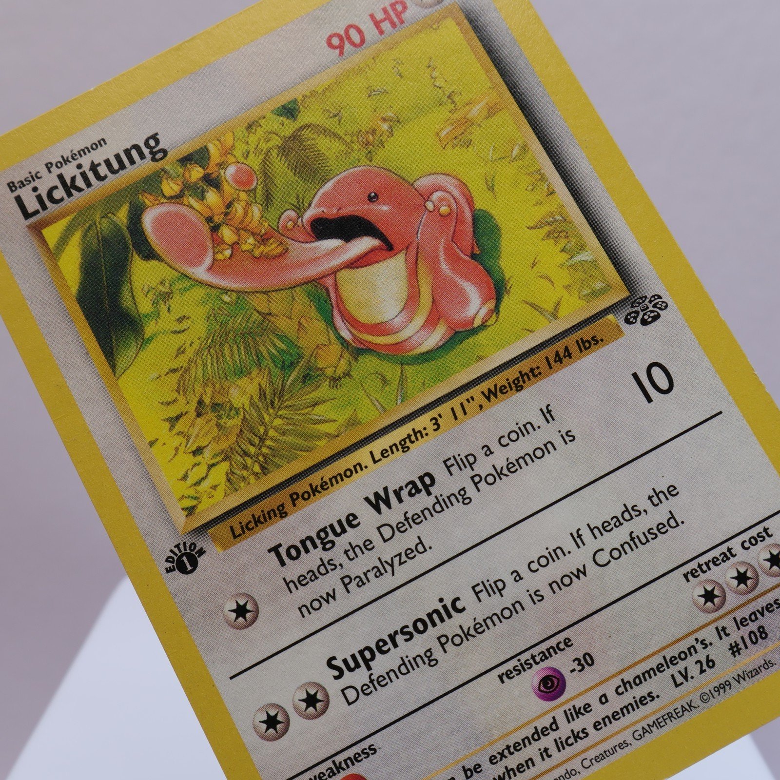 Pokemon TCG – Lickitung 38/64 Jungle Uncommon 1st Edition WOTC 1999 – MP
