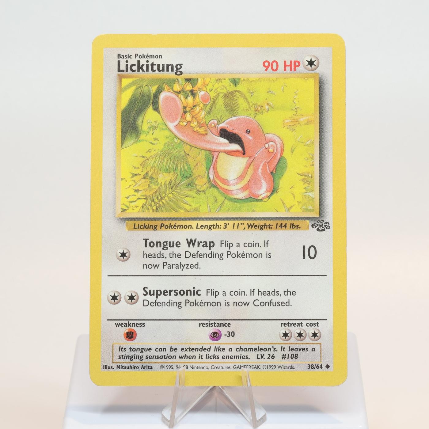 Pokemon TCG Lickitung 3864 Jungle Uncommon WOTC EXC 168232466088 2