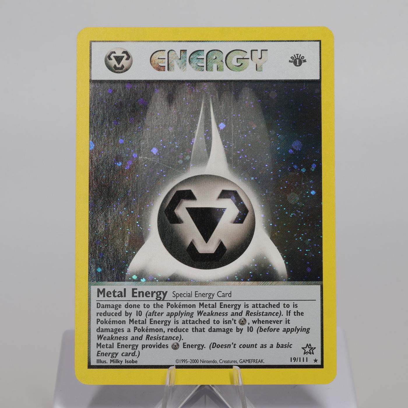 Pokemon TCG Metal Energy 19111 Neo Genesis Holo Rare 1st Edition EXCNM 168205418418 2