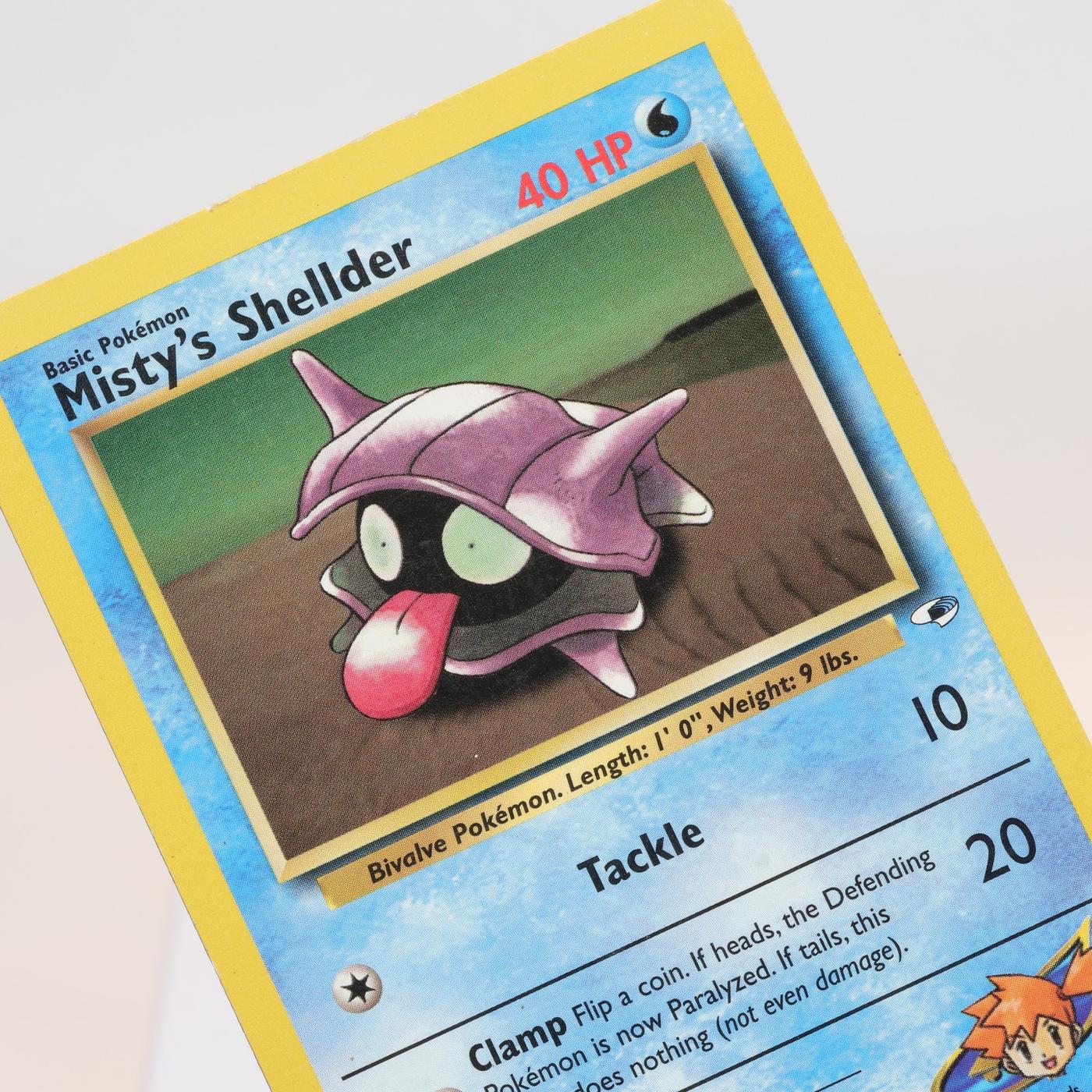 Pokemon TCG Mistys Shellder 89132 Gym Heroes Common WOTC EXCIndent 168232466168