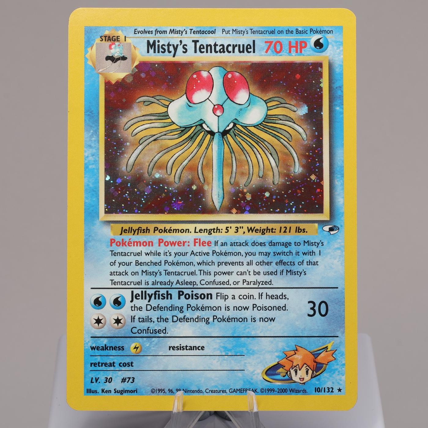 Pokemon TCG Mistys Tentacruel 10132 Gym Heroes Holo Rare NM Indent 167965977948 2