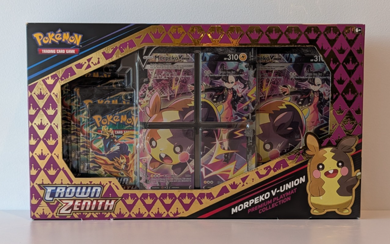 Pokemon TCG Morpeko V Union Premium Playmat Collection Crown Zenith 168579735678