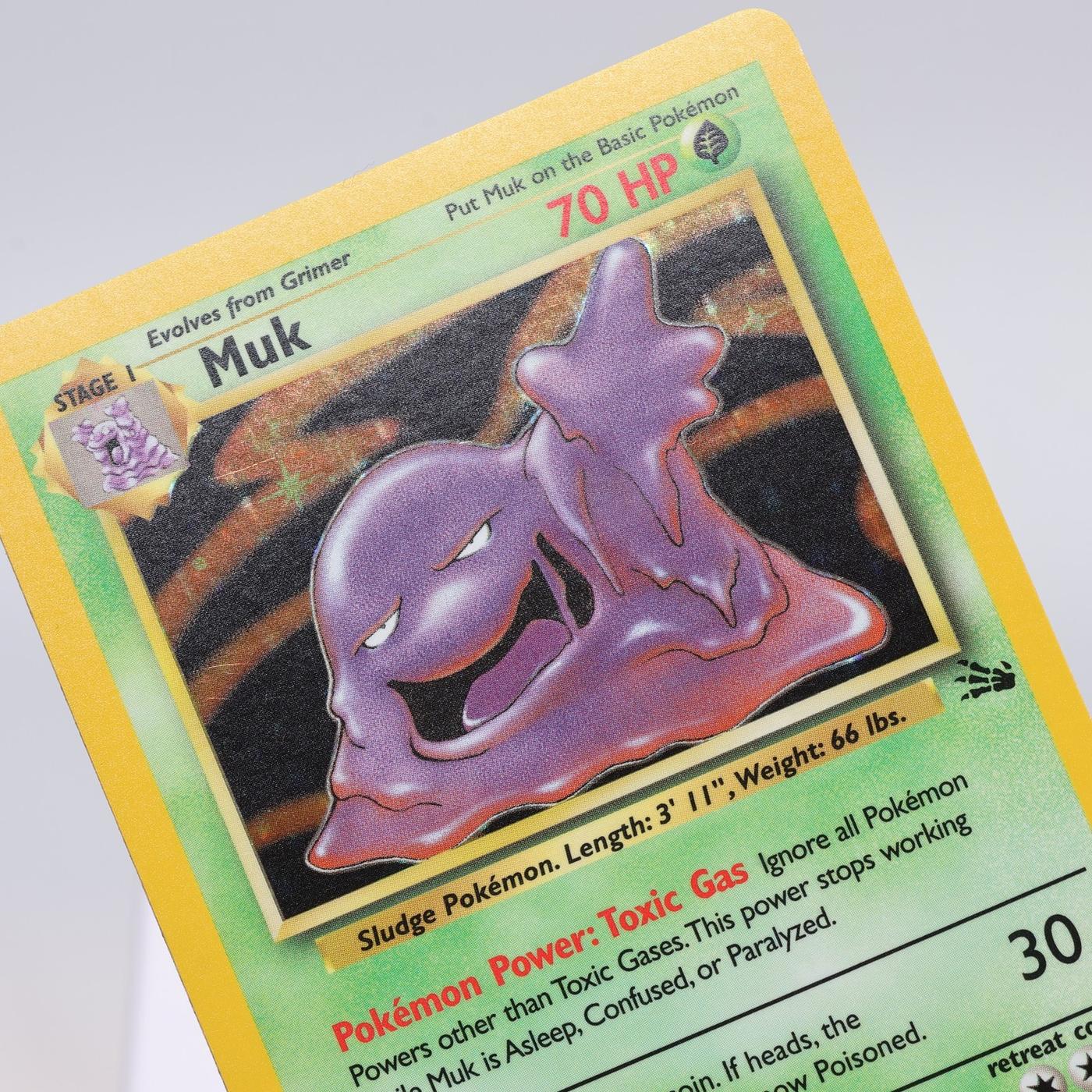 Pokemon TCG Muk 1362 Fossil Holo Rare WOTC NM 168421188128