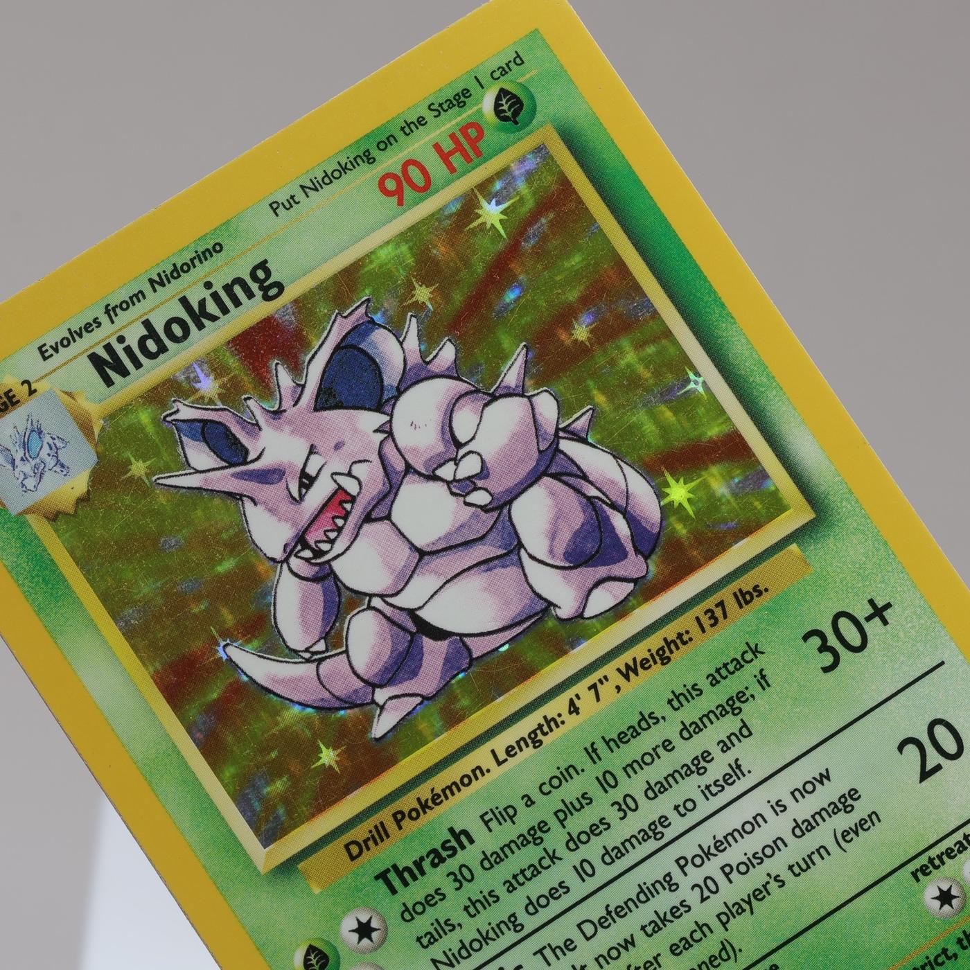 Pokemon TCG Nidoking 11102 Base Set Holo Rare WOTC 1999 MP 167950659068