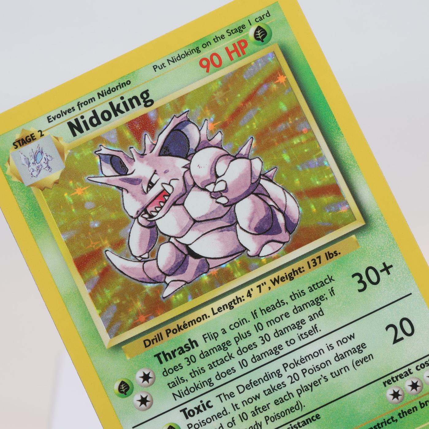 Pokemon TCG Nidoking 11102 Base Set Holo Rare WOTC EXC 168205418458
