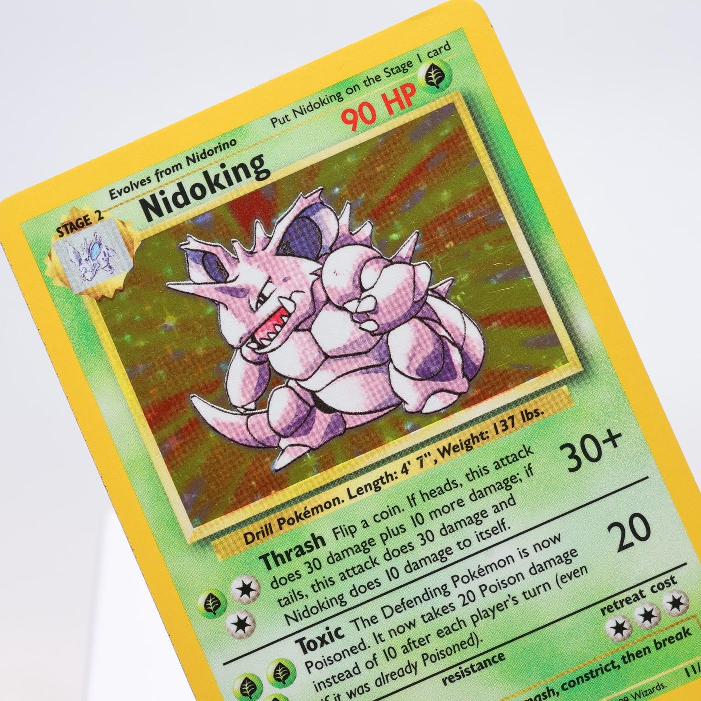Pokemon TCG – Nidoking 11/102 Base Set Holo Rare  WOTC – EXC/NM