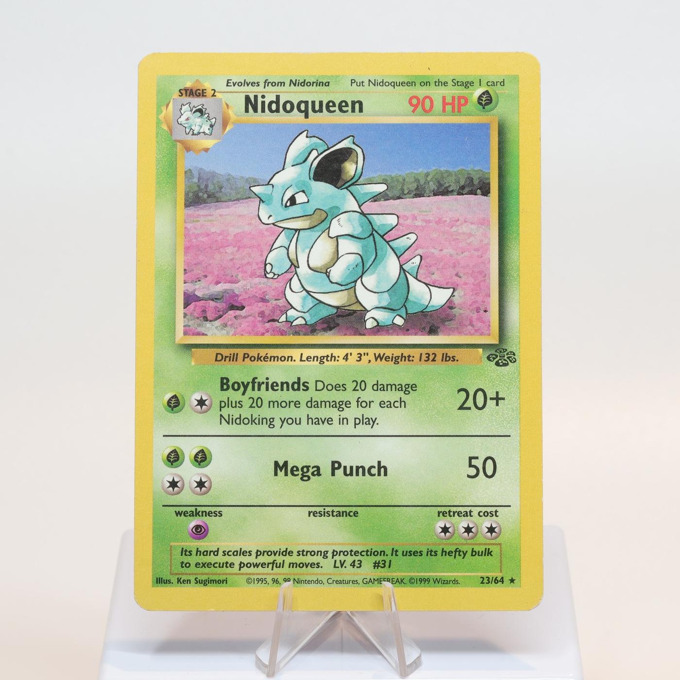 Pokemon TCG Nidoqueen 2364 Jungle Rare WOTC EXCIndent 168232466098 2