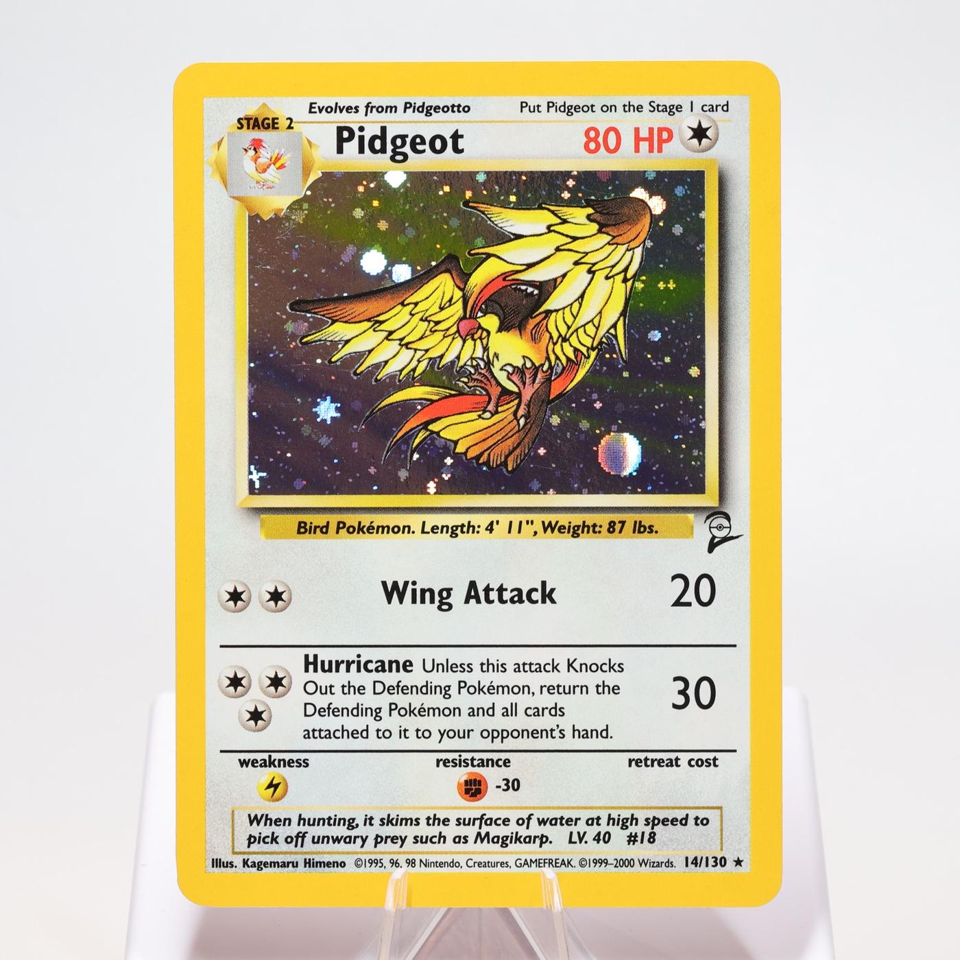 Pokemon TCG Pidgeot 14130 Base Set 2 Holo Rare WOTC NM 168334493788 2