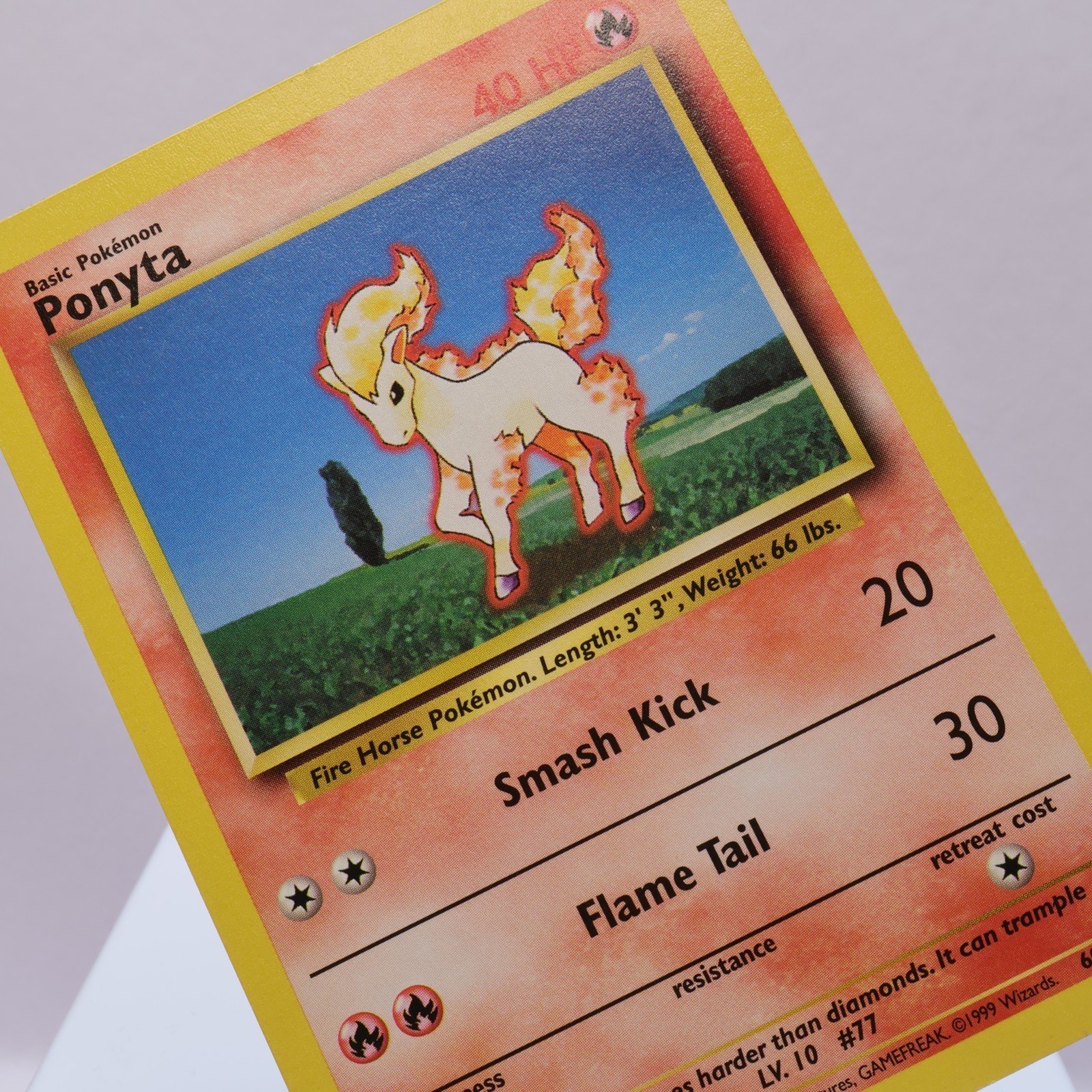 Pokemon TCG Ponyta 60102 Base Set Common WOTC 1999 NM 167710747818
