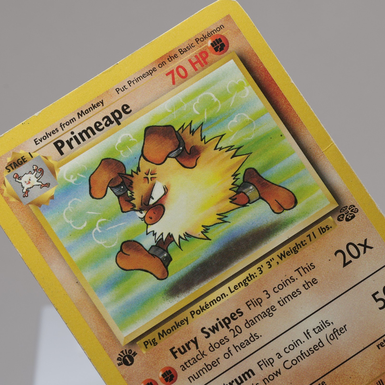 Pokemon TCG Primeape 4364 Jungle Uncommon 1st Edition WOTC 1999 HP 167974214028