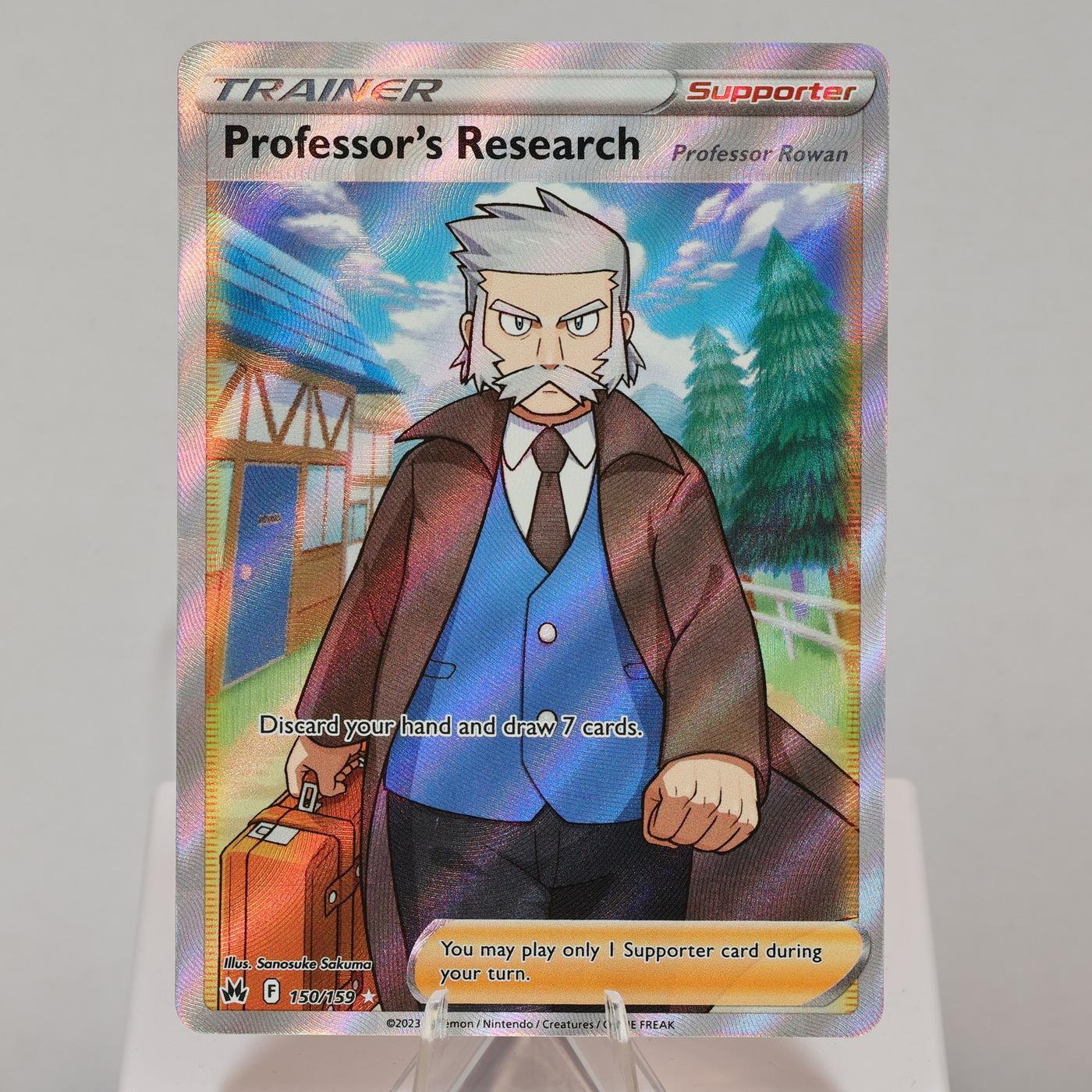 Pokemon TCG Professors Research 150159 Crown Zenith Full Art WOTC NMM 168575354958 2