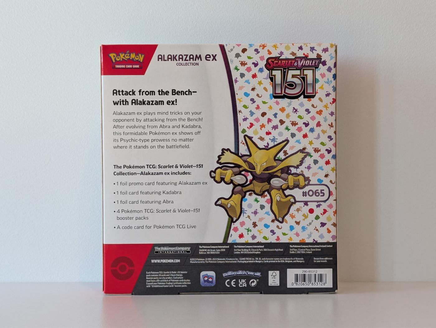 Pokemon TCG Scarlet Violet 151 Alakazam Ex Collection Box Sealed 168335865238 3