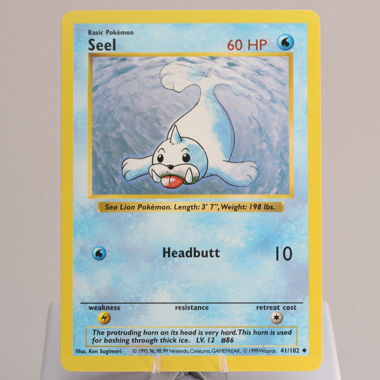 Pokemon TCG Seel 41102 Base Set Uncommon Shadowless WOTC 1999 EXCNM 168006227448 2