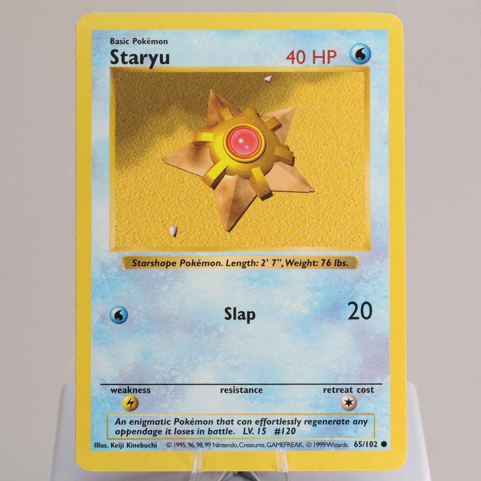 Pokemon TCG Staryu 65102 Base Set Common Shadowless WOTC 1999 EXCNM 168006227458 2