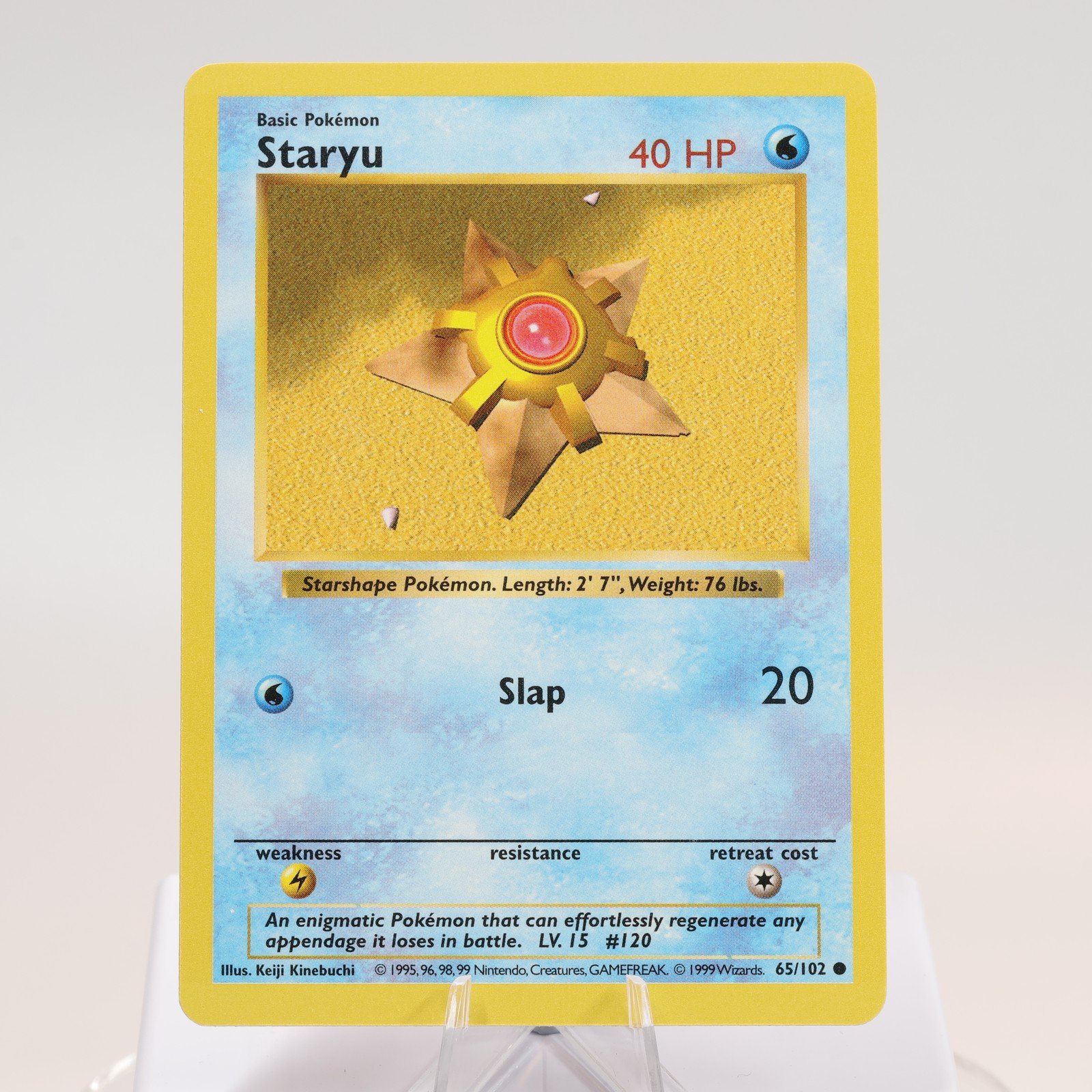 Pokemon TCG Staryu 65102 Base Set Common Shadowless WOTC 1999 NMM 168144948338 2