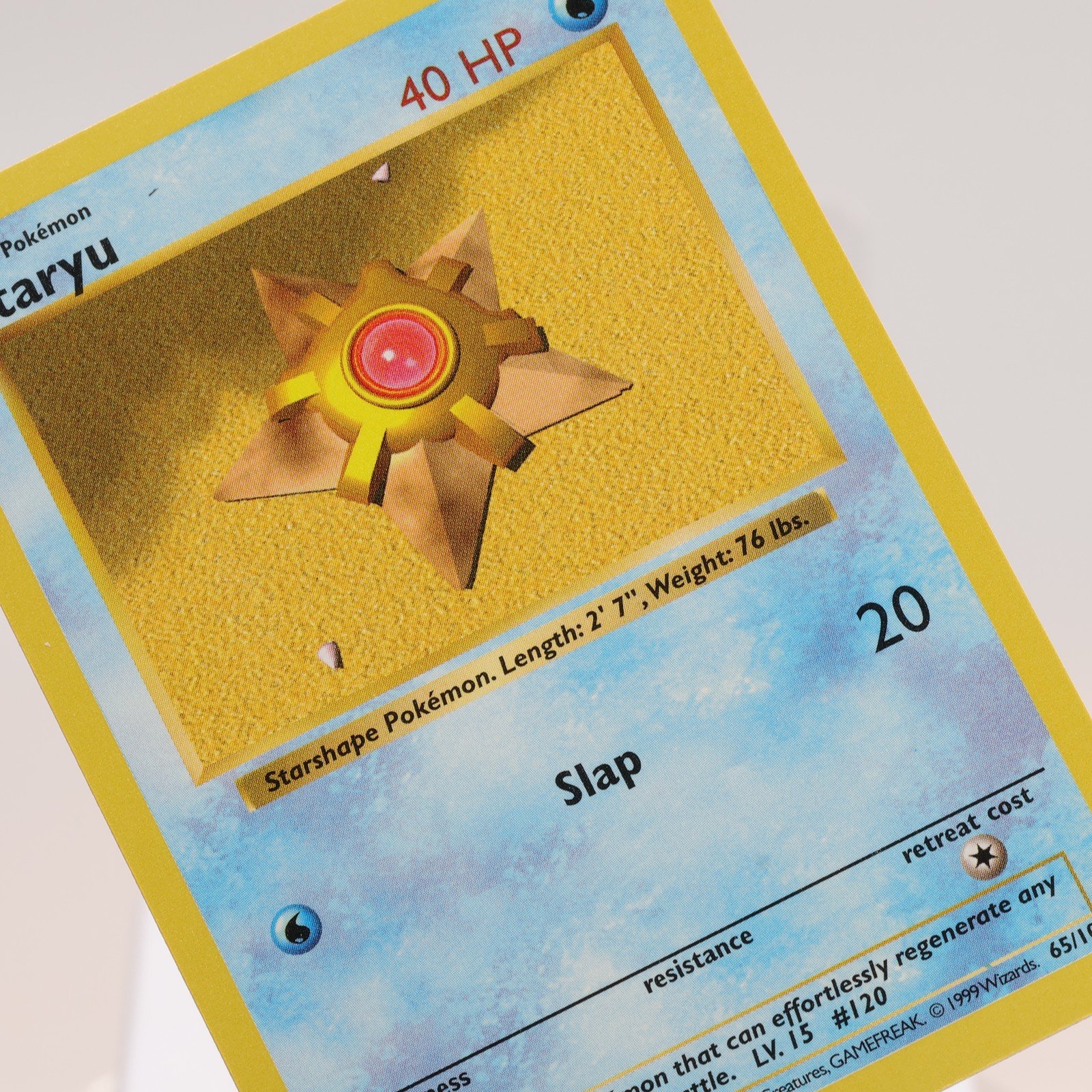 Pokemon TCG Staryu 65102 Base Set Common Shadowless WOTC 1999 NMM 168144948338