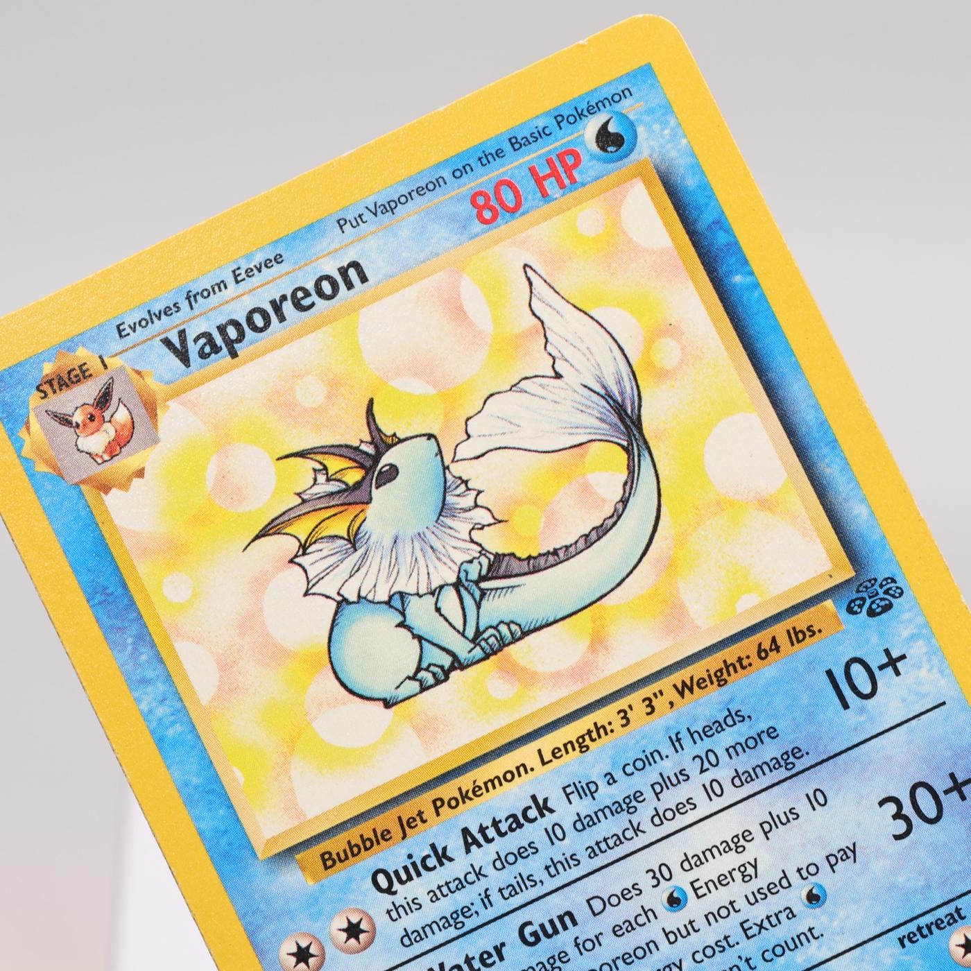 Pokemon TCG Vaporeon 2864 Jungle Rare WOTC EXC 168421188118