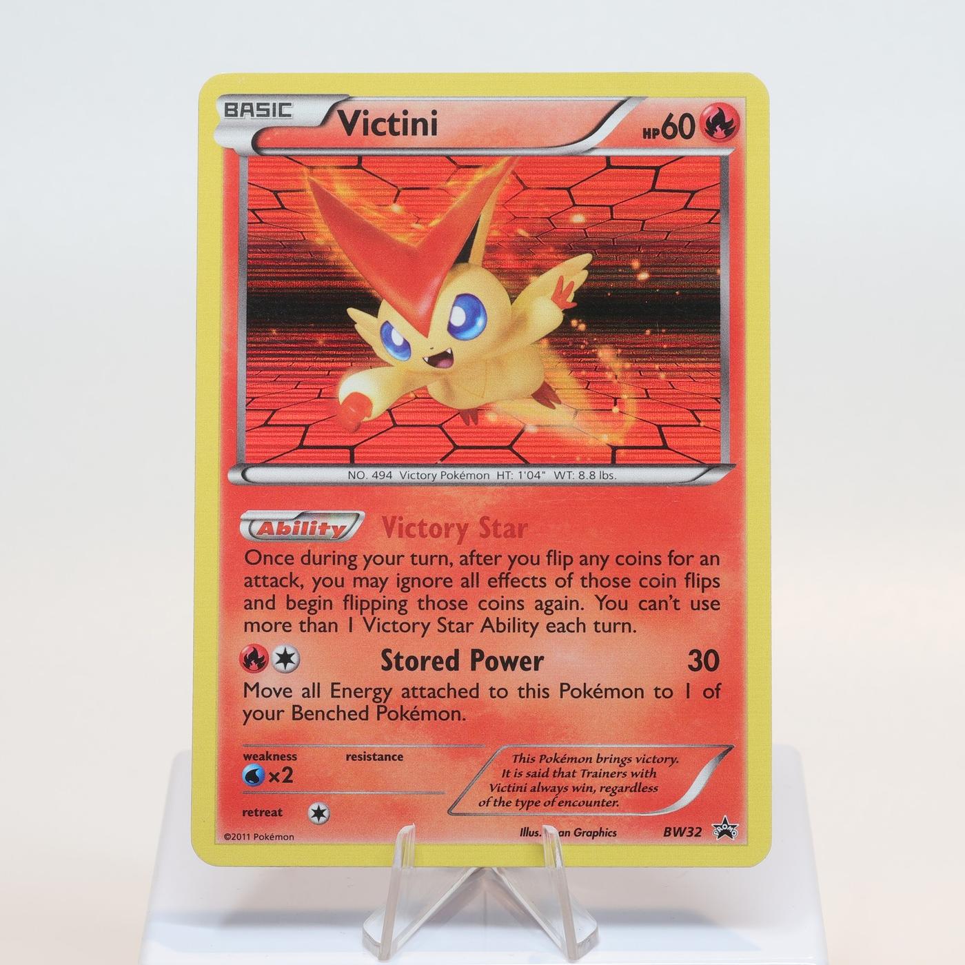 Pokemon TCG Victini Bw320 BW Black Star Promo V For Victini Tin WOTC EXC 168232466138 2