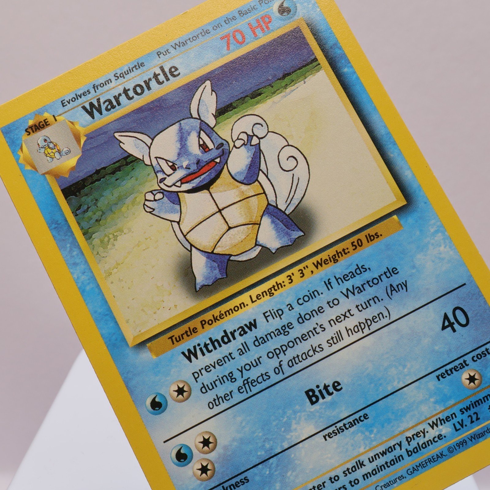 Pokemon TCG – Wartortle 42/102 Base Set Uncommon  WOTC 1999 – EXC/NM