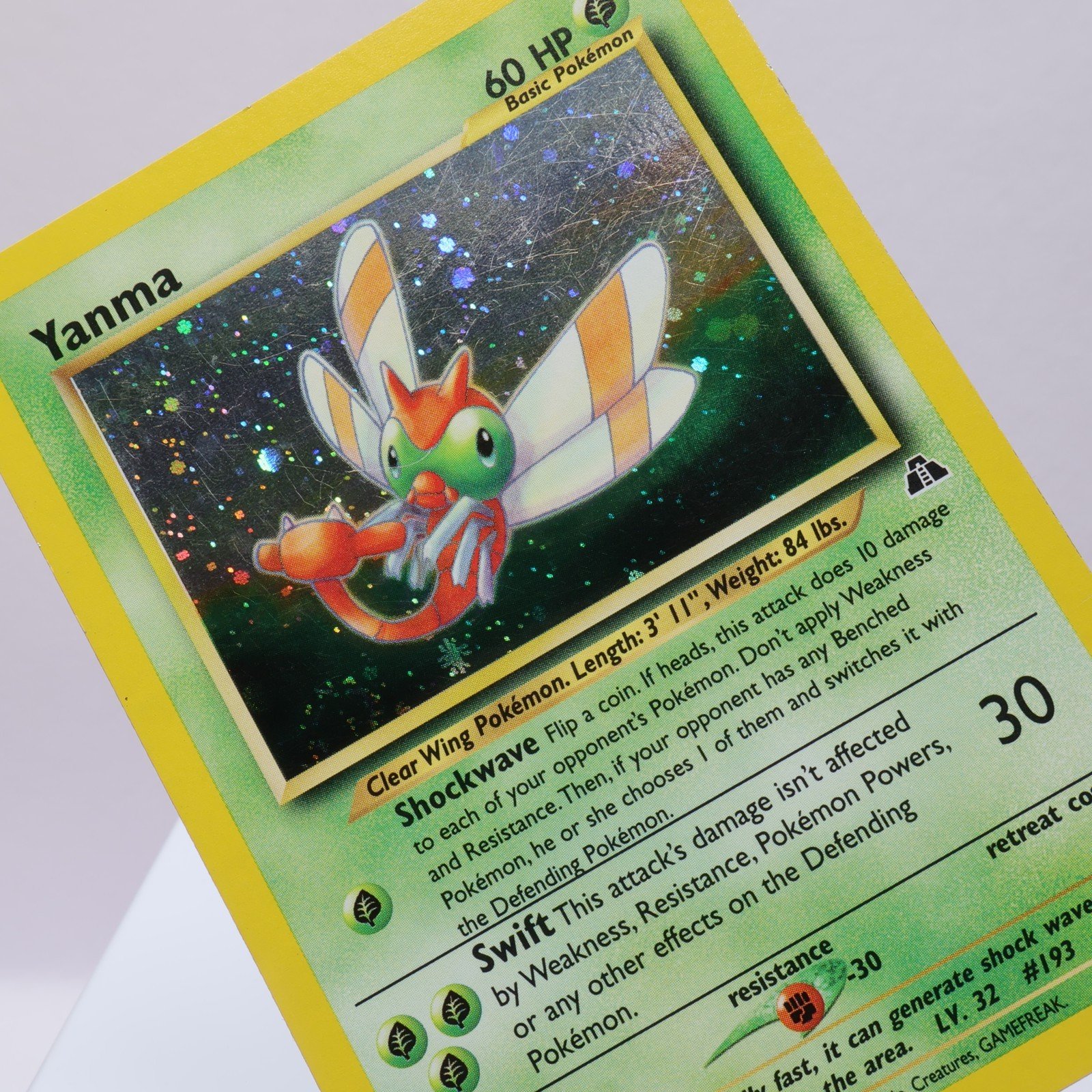 Pokemon TCG – Yanma 17/75 Neo Discovery Holo Rare  WOTC 1999 – PL