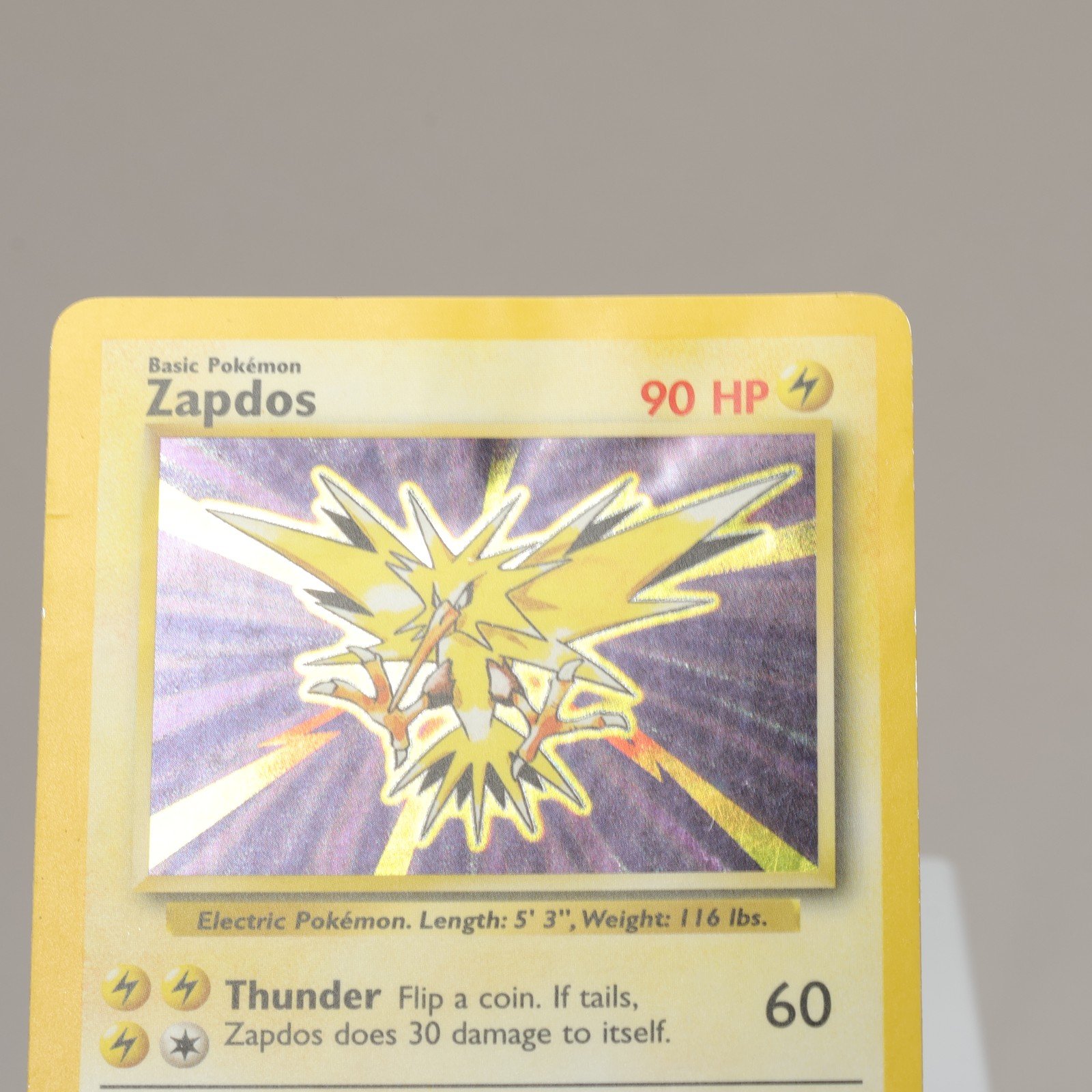 Pokemon TCG Zapdos 16102 Base Set Holo Rare WOTC 1999 Indent 167965977958 4