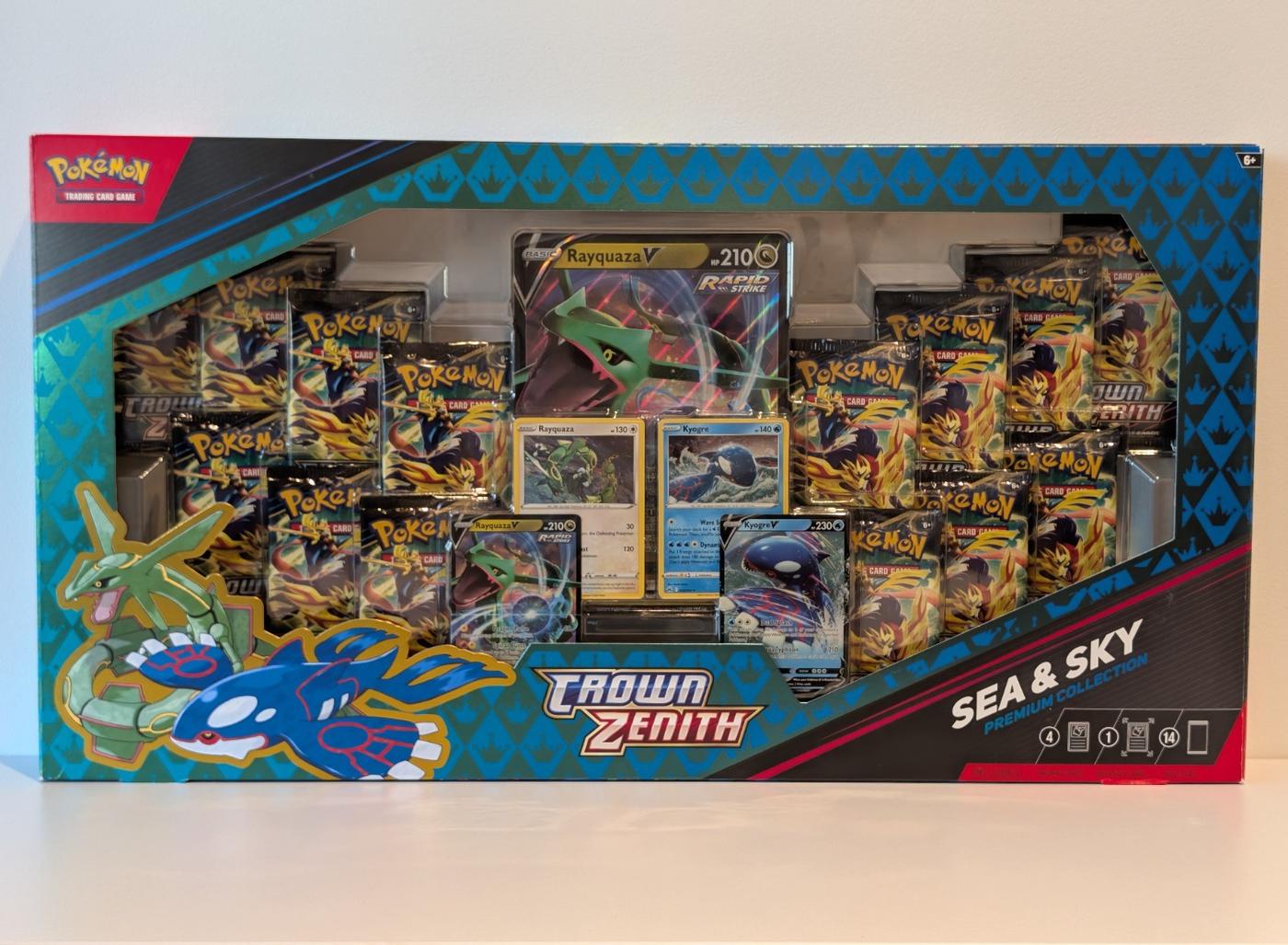 Pokemon Crown Zenith 14 X Booster Pack S Sea And Sky Collection Box Sealed 168546781049
