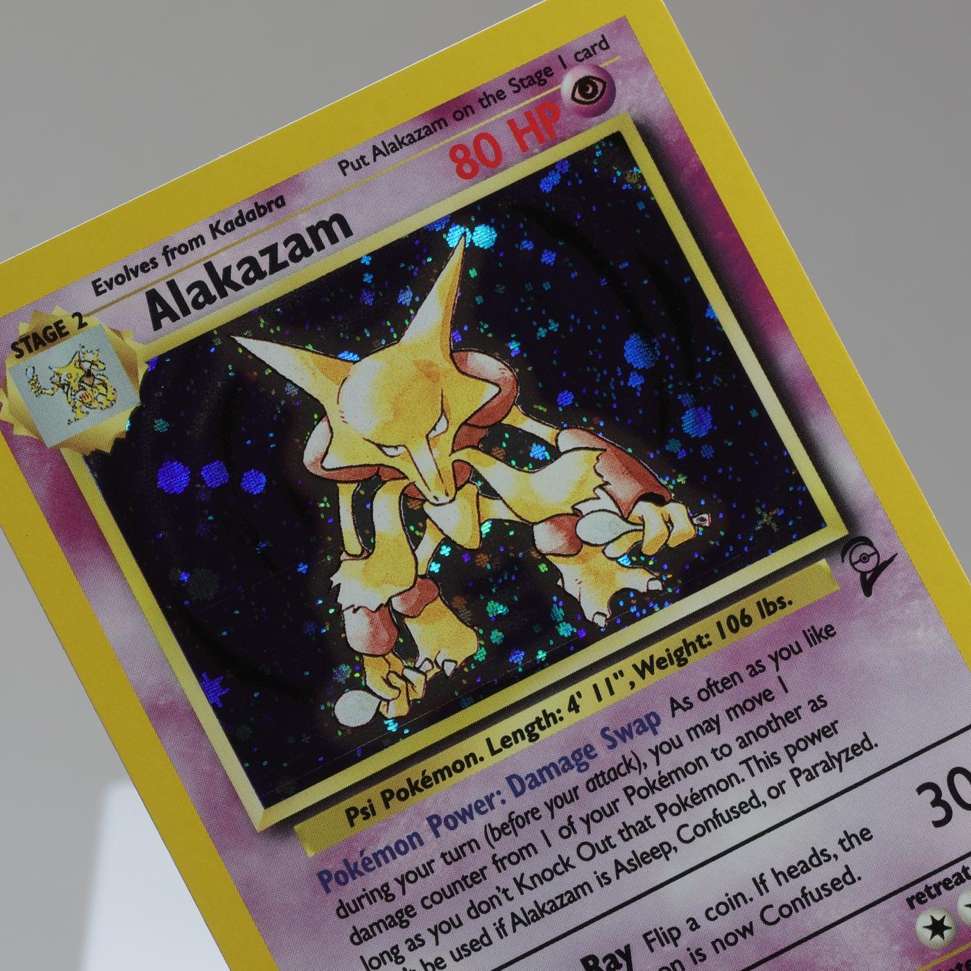 Pokemon TCG Alakazam 1130 Base Set 2 Holo Rare WOTC 1999 NM See Desc 167950658959